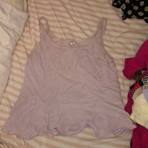 Lilac Peplum Tank Top